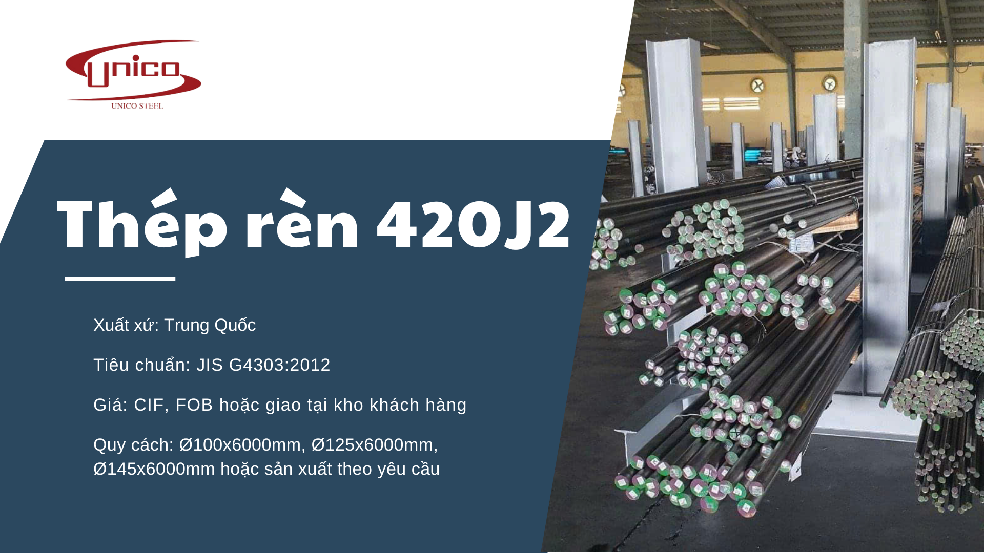 Thép rèn 420J2 - Unico Steel